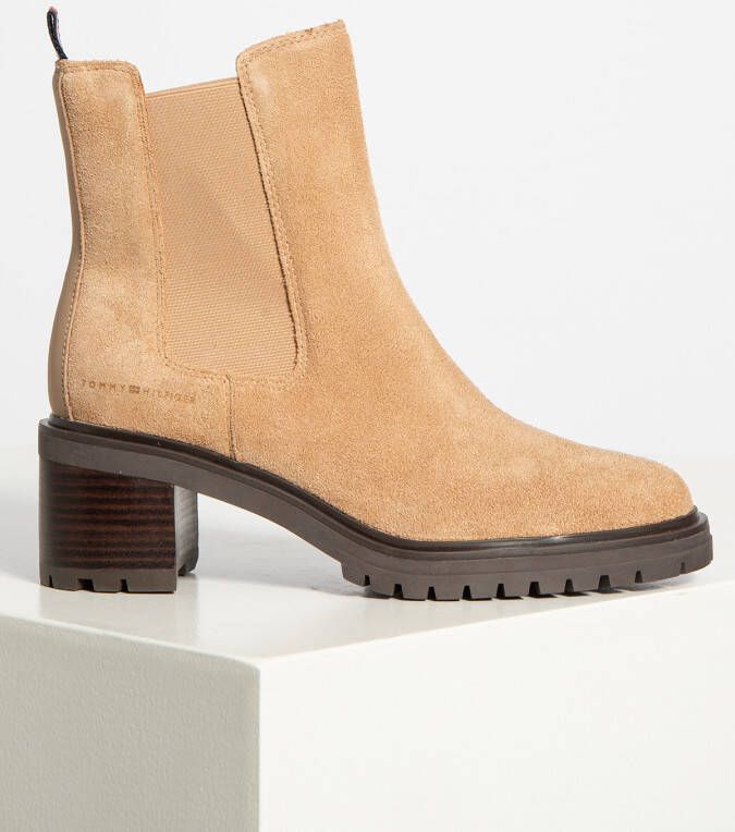 Tommy Hilfiger Chelsea boots in beige voor Dames