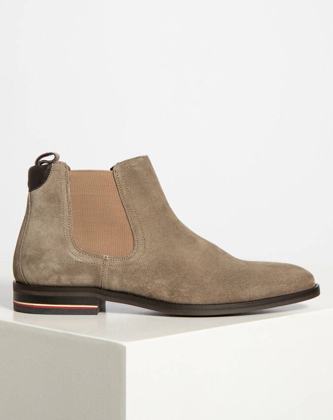 Tommy Hilfiger Chelsea boots in bruin voor Heren