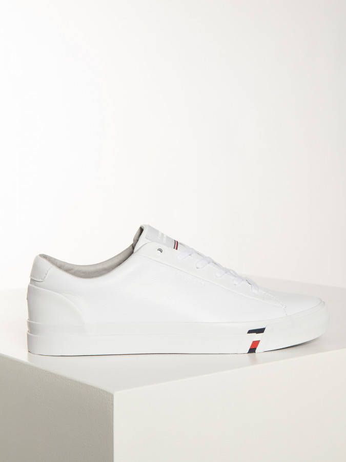 Tommy Hilfiger Sneakers in wit voor Heren Corporate Leather