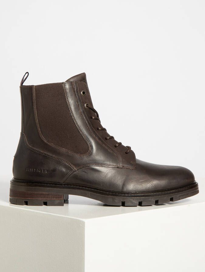 Tommy Hilfiger Veterboots in bruin voor Heren