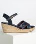 Tommy Hilfiger Sleehaksandaaltjes TOMMY WEBBING LOW WEDGE SANDAL met opvallende logo - Thumbnail 5