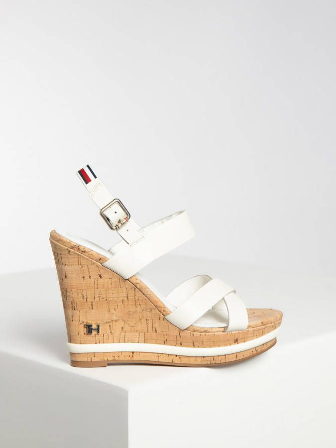 Tommy Hilfiger Wedges in wit voor Dames grootte: 39