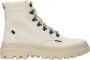 Palladium PALLATROOPER HKR Volwassenen VeterlaarzenHoge sneakersDames veterschoenenHalf-hoge schoenen Wit beige - Thumbnail 3