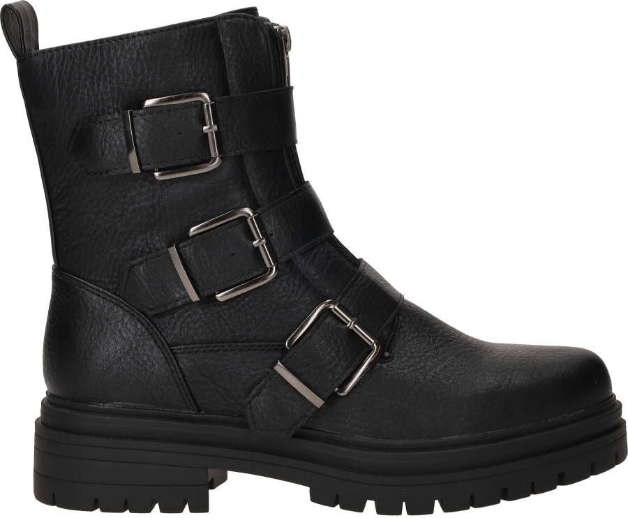 Dstrct Bikerboots Dames Zwart