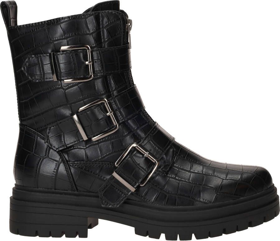 Dstrct Bikerboots Dames Zwart