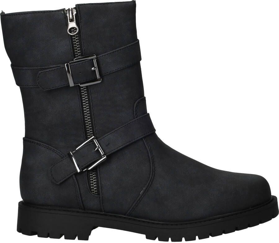 Dstrct Bikerboots Dames Zwart