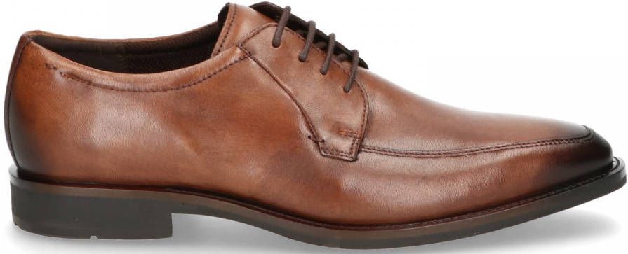 Ecco Calcan Veterschoen Heren Bruin Cognac Zwart