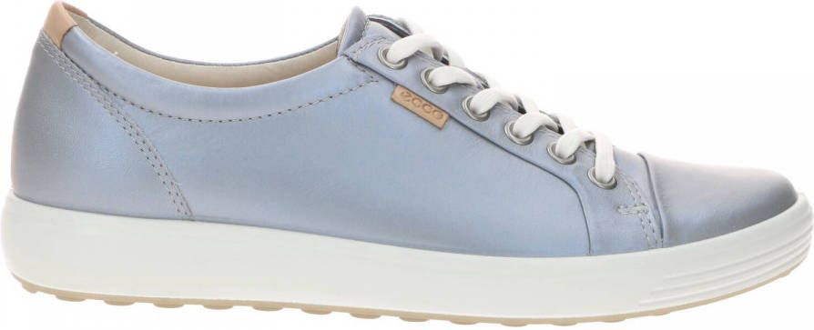 Ecco Zilveren Veterschoenen Soft 7