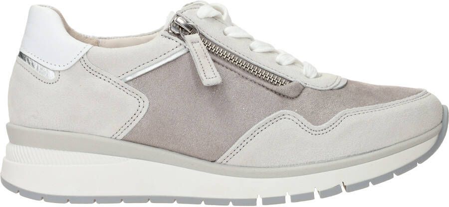 Gabor Sneakers met sleehak Capri in comfort breedte h vrijetijdsschoen lage schoen veterschoen