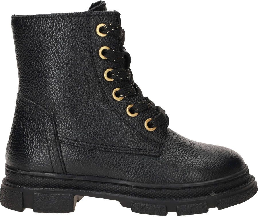 Ikke IK-KE Veterboots Meisjes Zwart