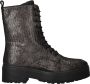 Lazamani Metallic Veterboots grijs Synthetisch - Thumbnail 3