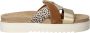 Maruti Bari Slippers Cognac Gold Pixel Offwhite Sandal - Thumbnail 3