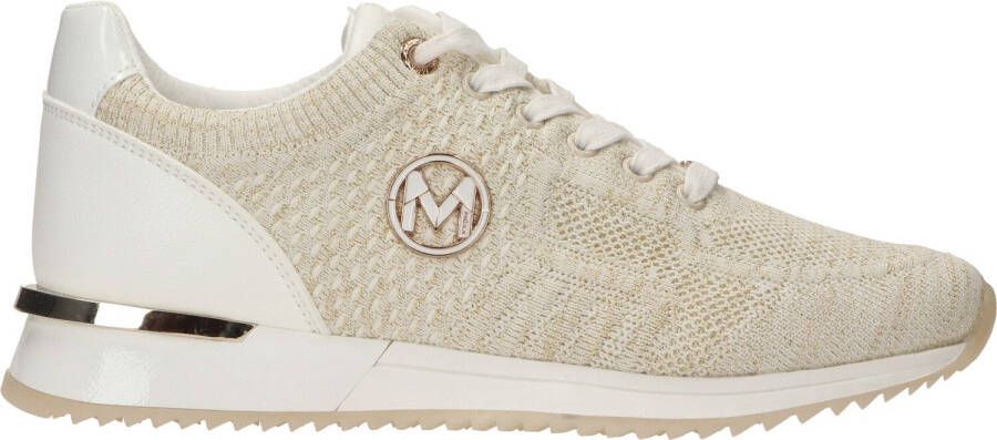 Mexx Gitte Glitter Sneaker Dames Beige Goud