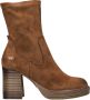 Mustang Stijlvolle korte laars voor dames in lichte cognac kleur Brown Dames - Thumbnail 3