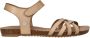 Mustang Taupe Sandaal met Klittenbandsluiting Beige Dames - Thumbnail 3