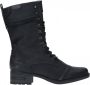 Mustang dames veterboot Zwart - Thumbnail 1