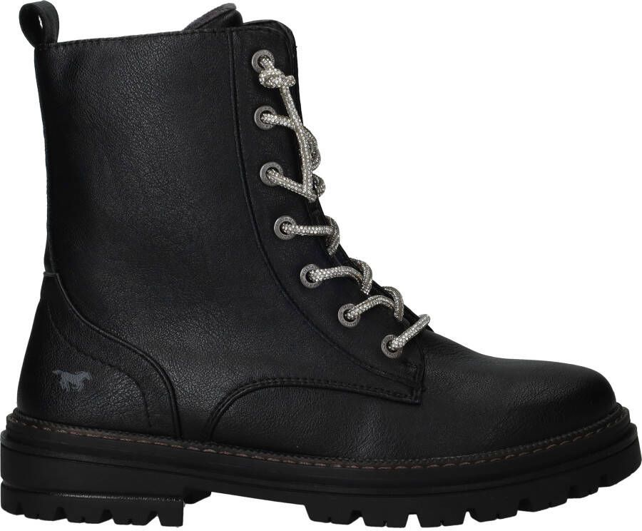 Mustang Veterboots Dames Zwart