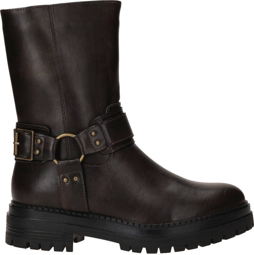 POSH by Poelman Bikerboots Dames Bruin