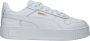 Puma Carina Street leren sneakers wit goud Leer Meerkleurig 35.5 - Thumbnail 3