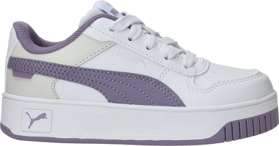 PUMA Carina Street PS Meisjes Sneakers White-Pale Plum- Silver