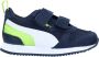 Puma R78 V Inf sneakers donkerblauw wit groen Jongens Meisjes Mesh Meerkleurig 22 - Thumbnail 5