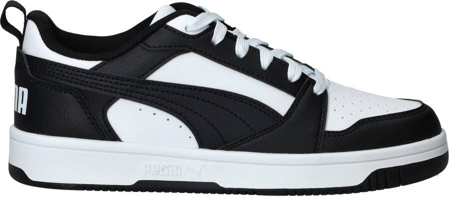 Puma Rebound V6 Low JR Sneakers Jongens Zwart