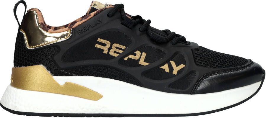 Replay Maze Sneakers Zwart