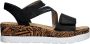 Rieker Elas Sandalen zwart Synthetisch Dames - Thumbnail 4