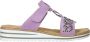 Rieker Lila Juweel Slipper voor Dames Purple Dames - Thumbnail 3