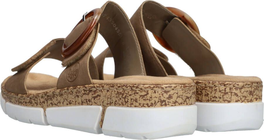 Rieker Slippers Dames Taupe