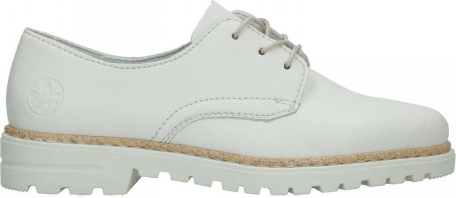 Rieker Veterschoen Dames Wit Beige