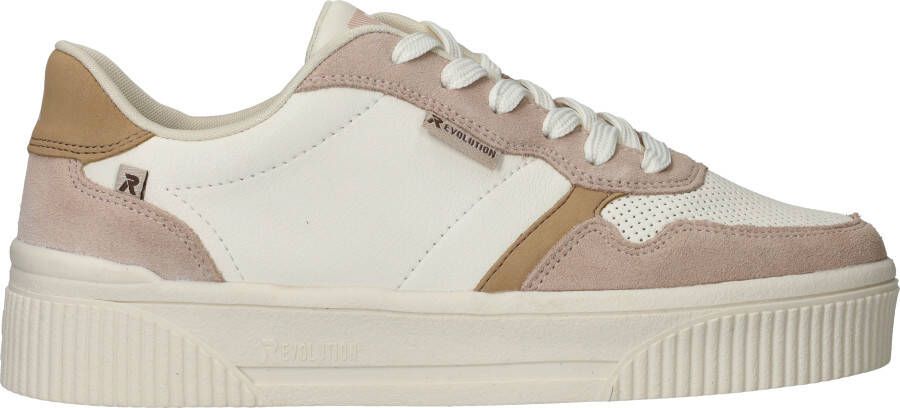 Rieker Veterschoenen Dames Beige