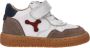 ShoesMe BN24S012-A white taupe multi bruin - Thumbnail 3