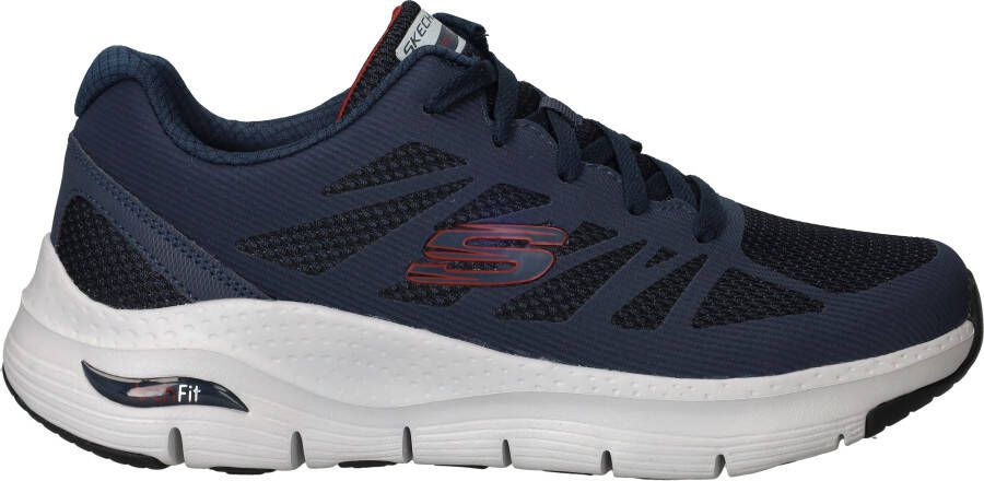 Skechers Arch Fit Charge Back Sneakers Heren Blauw