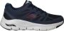 Skechers Arch Fit Charge Back Sneakers Heren Blauw - Thumbnail 3