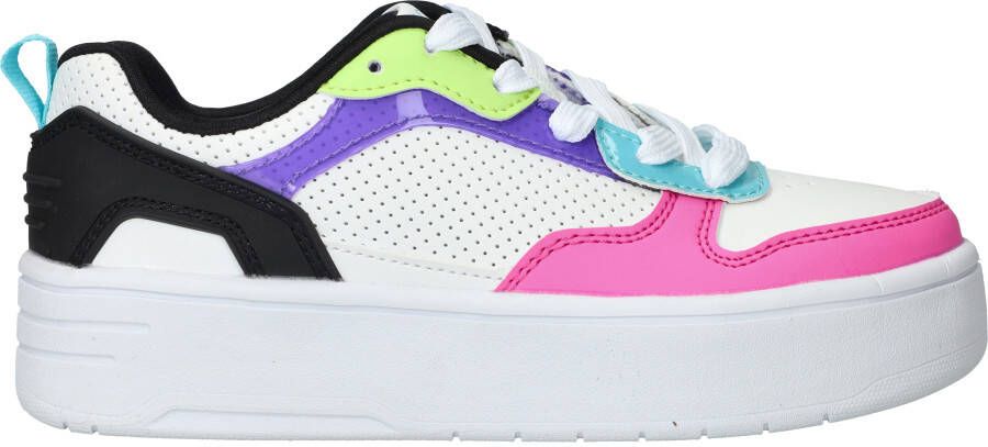 Skechers Court High Color Crush Sneakers Wit