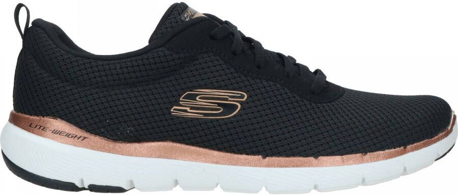 Skechers Flex Appeal First Insight Sneaker Zwart