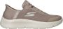 Skechers Go Walk Flex Grand Entry Slip-Ins Sneakers Dames Taupe - Thumbnail 13