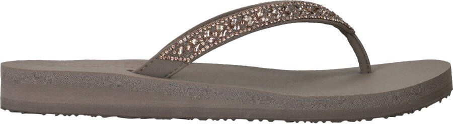 Skechers Meditation Butterfly Garden Slippers Dames Taupe