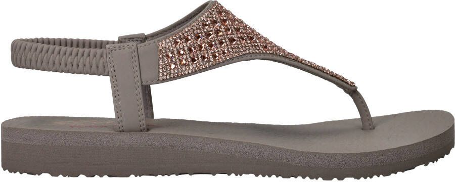 Skechers Meditation Rockstar VEGAN Slipper Taupe