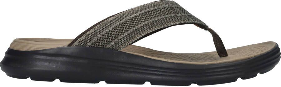 Skechers Relaxed Fit:Sargo-Point Vista Slippers Heren Groen