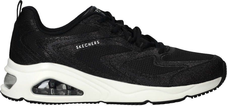 Skechers Tres Air Uno Glit Airy Sneakers Dames Zwart