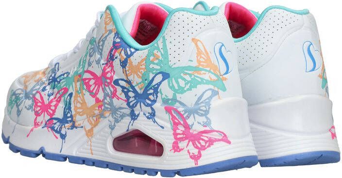 Skechers Uno Gen1 Butterfly Zooms Sneaker Sneakers Meisjes Wit