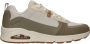 Skechers Uno Layover Sneakers Heren Beige - Thumbnail 1