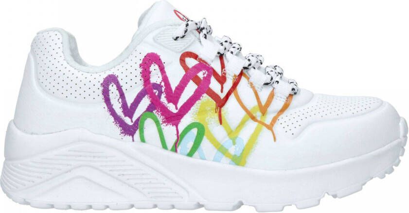 Skechers Sneakers met motiefprint model 'UNO LITE- LOVE BRIGHTS'