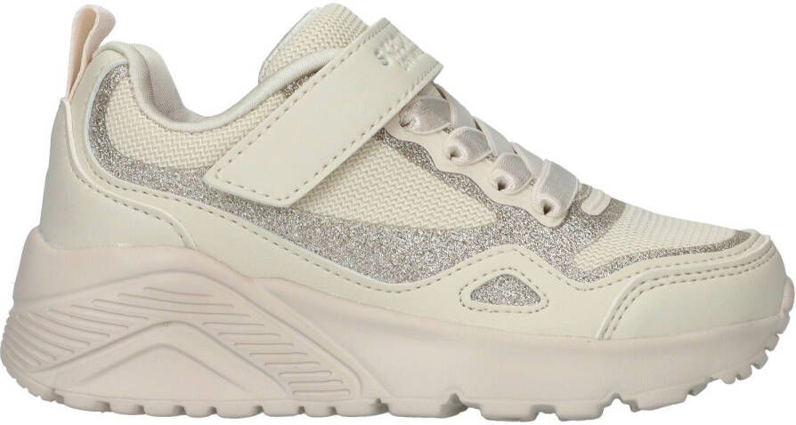 Skechers Uno Lite Glisten Steps Sneakers Meisjes Beige