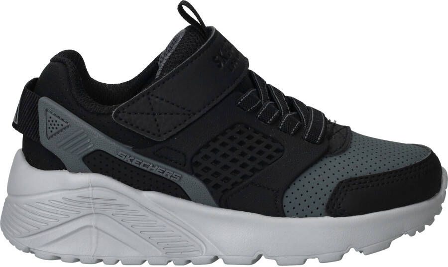 Skechers Uno Lite Gridstill Sneakers Jongens Zwart