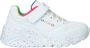 Skechers Uno Lite Rainbow Specks Sneakers Meisjes Wit - Thumbnail 3