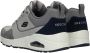 Skechers Uno Retro One Sneakers Heren Grijs - Thumbnail 4