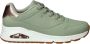 Skechers Uno Shimmer Away Sneakers Dames Groen - Thumbnail 1